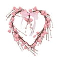 thumbnail image 3 of Valentine's Day Wreath Decoration Wood Hearts, 12.59 Inch Valentines Door Wreath for Front Door Decor Outdoor Indoor Home Wedding Anniversary, 3 of 7