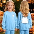 thumbnail image 2 of NIEWTR Halloween Shirt for Toddler Boy Girl Pumpkin Ghost Face Crewneck Short Sleeve Tshirt for Kid Halloween Clothes Top(1-2 Years), 2 of 9