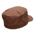 thumbnail image 3 of Big Size Fitted Trendy Army Style Cap - Brown 2XL-3XL, 3 of 5