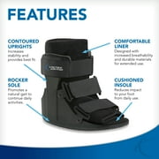 United Ortho USA14013 Short Cam Walker Fracture Boot, Small, Black