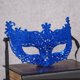 thumbnail image 5 of Paquete de 2 antifaces de mascarada con purpurina y lazos para fiesta temática de baile de graduación y Mardi Gras azul rosa rojo, 5 of 9