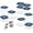 Navy, variant on Caraway 26-Piece Ultimate Airtight Glass Food Storage Containers with , Scoops, Measuring Cups and Organizers - BPA-Free Stackable Space-Saving Containers for Pantry - Sage