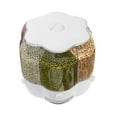 thumbnail image 2 of TFCFL 360° Rotating Rice Dispenser 6 Compartments Dry Food Grain Storage Tank Container for Kitchen, 2 of 11