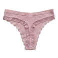 thumbnail image 1 of XmhyTop Pack de 6 Calzoncillos Hipster Mujer,Algodón Transpirable con Detalles de Encaje, Braguitas Brasileñas Sexy y Cómodas para Todo Día，Estilo B,Talle L Rosa, 1 of 5