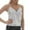 Light Gray, variant on Tops for Women Trendy Plus Size Solid Color V Neck Top With Adjustable Straps For Women Clip Camisoles Body Suit Tops Cropped Workout Crop Top Furry Slides s
