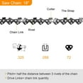thumbnail image 2 of SALEM MASTER 18 Inch Chainsaw Chains - .058" Gauge - .325" P Pitch - 72 Drive Links, Gas Powered Chainsaw Chain Fits for 18-inch 5820H/5820G/6220F/5820F, 2 of 4