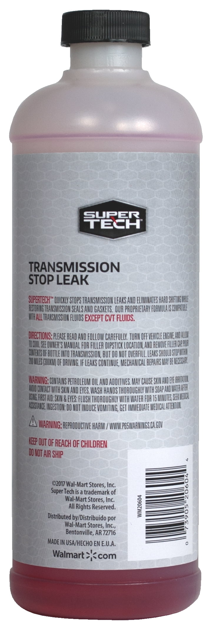 Super Tech Transmission Stop Leak 16 Oz Walmart Com