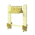 thumbnail image 3 of Soporte de estante para pendientes con perchas para abrigos, Mini colgador de collar y pendientes, estante acrílico, soporte de joyería, organizador, Amarillo Yinane colgador de pendientes, 3 of 8