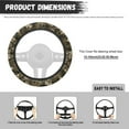 thumbnail image 7 of Yuyamidu Camo Hunting Steering Wheel Cover Car Accessories Men Winter Auto Steering Wheel Protecor Wood Steering Wheel Case Flannel Car Steering Wrap, 7 of 7