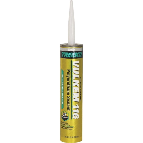 Tremco Vulkem 116 Polyurethane Sealant 10.1 oz. (1, Gray, Single)