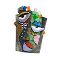 thumbnail image 1 of Maceta abstracta con diseño de cara de belleza, adorno para la cabeza, maceta para oficina 15.5CMX16CMX20CM, 1 of 9