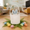 thumbnail image 4 of Easter Bunny Ears Hat with Basket Bagï¼ Reusable Fabric Easter Egg Kit for Kidsï¼ Easter Party Favor & Festive Activity Accessory for Boys & Girls, 4 of 8