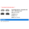thumbnail image 2 of Front Brake Pad Set - Compatible with 2007 - 2009 Saturn Aura 2008, 2 of 2