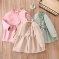thumbnail image 5 of KYAIGUO 9M-7T Baby Toddler Girl Spring Autumn Trench Coat Infant Single Breasted Dress Jacket Kids Peacoat Long Sleeve Windbreaker Outerwear, 5 of 9