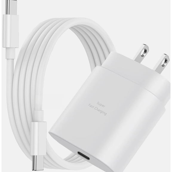 Typpkmm Galaxy A27/A37/A57/A17/A17/A16/A16 5G/A15/A14/A13/A26/A56/A36 Charger Block 6.6FT, White