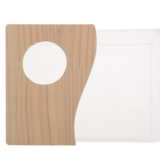 QIFULL Qifull Acrylic Sand Bath Box, Transparent Small Pets Toilet, Multi-Color, Hamster Bath Supplies