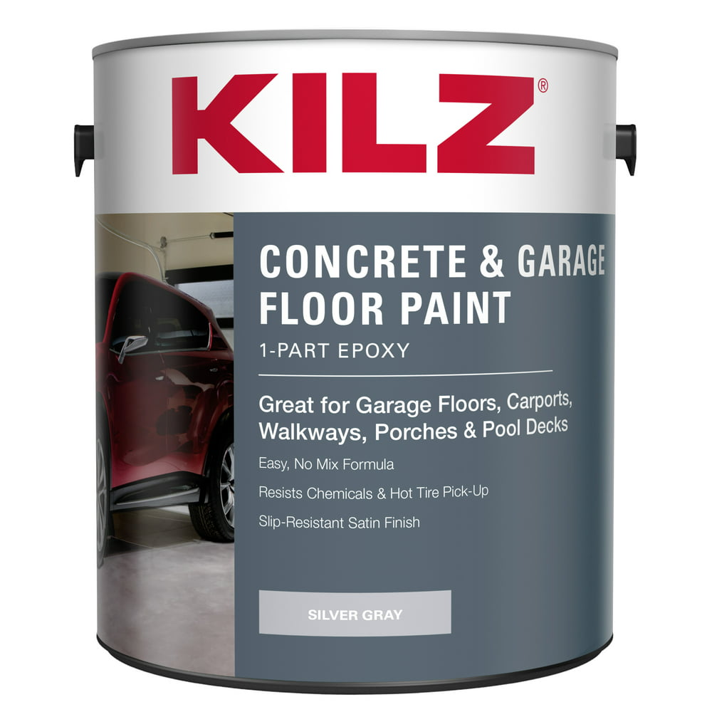 Kilz 1-part Epoxy Acrylic Concrete And Garage Floor Paint - Heat ...