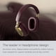 thumbnail image 4 of Bowers & Wilkins Px8 Auriculares inalámbricos supraaurales, cancelación activa de ruido avanzada, materiales lujosos, duración de la batería de 30 horas, carga rápida de 15 minutos, Royal Burgundy, 4 of 5