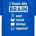 thumbnail image 3 of Instant Message - I Train My Brain - Toddler & Youth Short Sleeve Graphic T-Shirt, 3 of 6