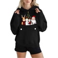 thumbnail image 6 of qucoqpe Womens Christmas Hooded Sweatshirt with Pocket Long Sleeve Oversized Pullover Hoodies for Women, 6 of 6