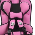 thumbnail image 5 of Asiento elevador de coche con respaldo alto, portátil, de polietileno, convertible, para bebés, color rosa, 5 of 5