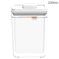 thumbnail image 1 of Food Sealed Storage Box Plastic Grain Jar Powder Airtight with Lid Snacks Milk Powder Airtight Container, 2300ml, Clear, 1 of 7