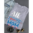 thumbnail image 3 of All American Mom Hearts T-Shirt Women -Image by Shutterstock, Female 3X-Large, 3 of 4
