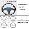 thumbnail image 5 of Funda de cuero para volante de coche - Universal (37-38 cm), transpirable y antideslizante, 5 of 5