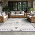 thumbnail image 6 of Bliss Rugs Bailey Transitional 8' x 10' Dark Gray and White Indoor Outdoor Area Rug, 6 of 8