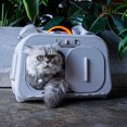 thumbnail image 2 of 2024 Bolsa para gatos con ventilación, jaula para gatos, portátil, gran capacidad, nave espacial, mascotas, perros pequeños, bolsa, mochila, suministros para mascotas, 2 of 4