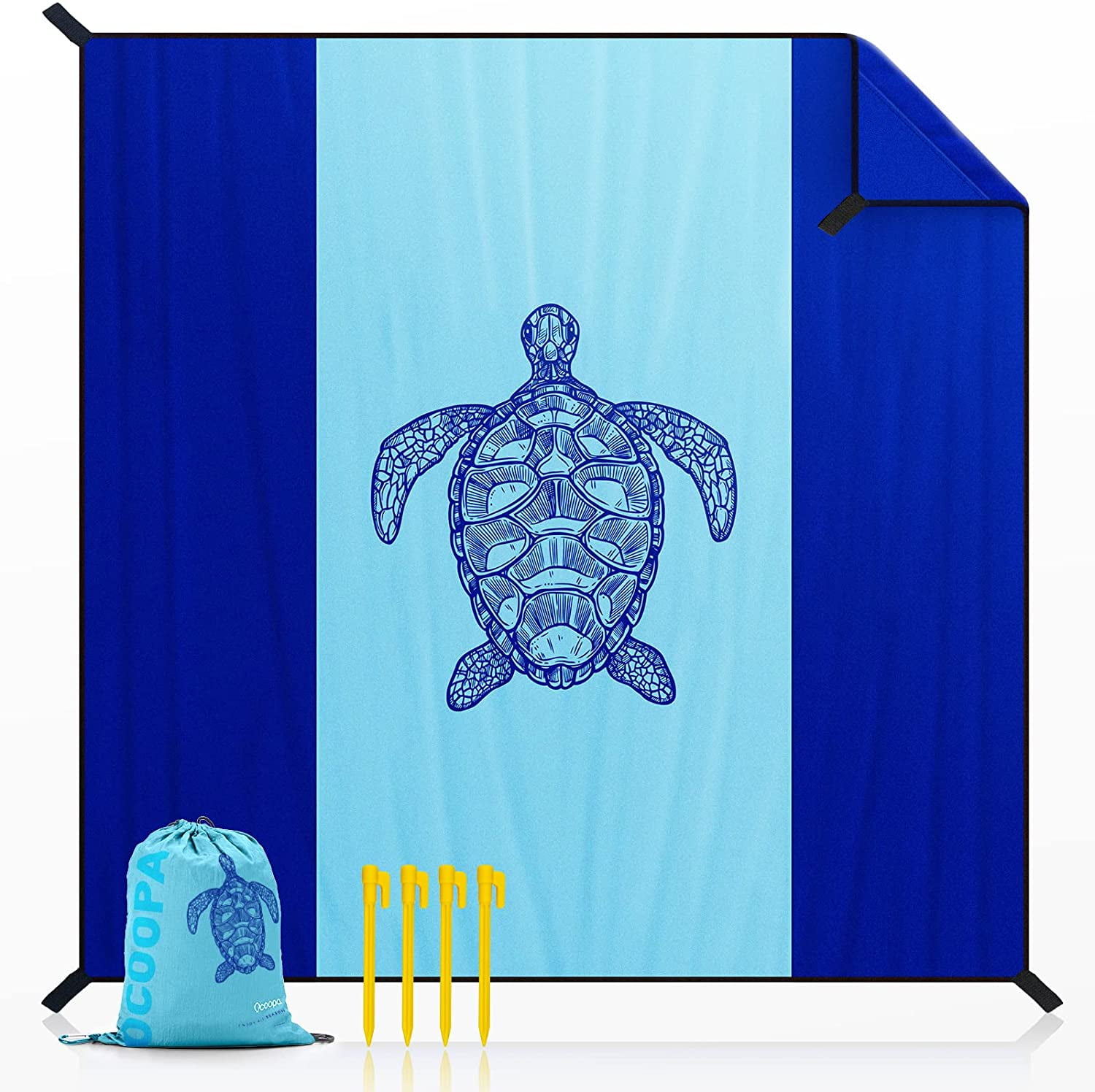 Beach Blanket Waterproof Sandproof 10'X 9' Extra Large Soft And Sturdy