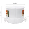 thumbnail image 2 of YIYIBYUS Drink Dispensers 5.2L 360° Rotation Beverage Juice Dispenser for Party Restaurant White, 2 of 9