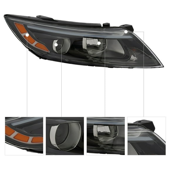 Halogen Headlight For 2014 2015 Kia Optima Right Passenger RH Side Headlamp