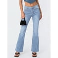 thumbnail image 5 of EMMIOL Women's Mid-High Waist Stretchy Flare Jeans Light Wash Bell Bottom Denim Pants Y2K Trendy Vintage Jeans, 5 of 7