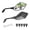 Gray Tattoo, variant on Universal Motorcycle Rear View Mirrors for M8 M10 Threaded Bolt Double Take Mirror Mount Compatible with Motorcycle Scooter Moped Polaris Sportsman Honda ATV Dirt Bike Cruiser