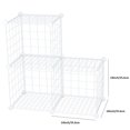 thumbnail image 3 of Mainstays Wire Cube White Storage Organizer, 3-Cube Metal Grids Storage, 3 of 7