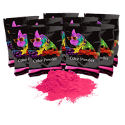 Gender Reveal Holi Color Powder - 10 pack 70g - Pink - Safe, Non-Toxic