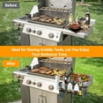 thumbnail image 4 of Griddle Caddy For 28" & 36" Blackstone Grills, Space Saving Storage With Magnetic Tool Holder & J-Hooks, Heavy-Duty Steel Frame For Outdoor Cooking Enthusiasts, 4 of 7