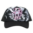 thumbnail image 2 of Spider-Man Pink Spidey Logo with Black-and-White Background Black Foam Trucker Hat, 2 of 6