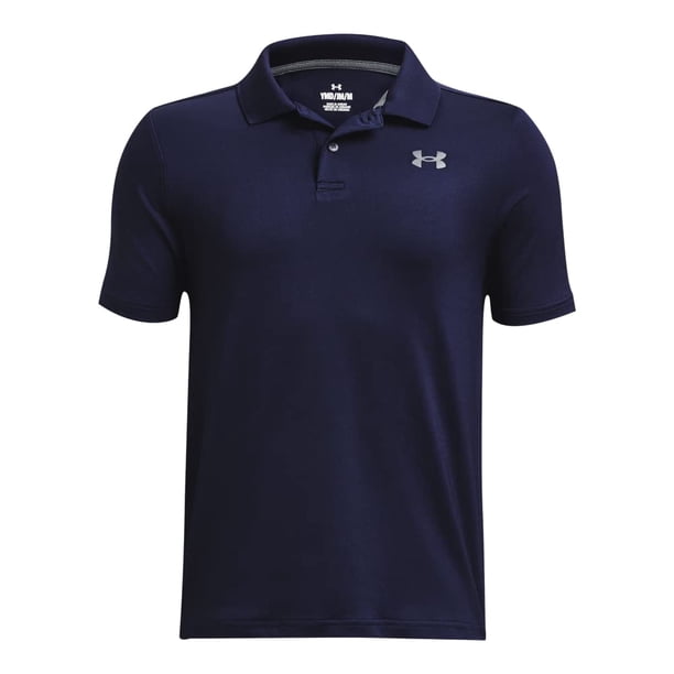 Under Armour Polo de Rendimiento para niños, (410) Midnight Navy/Pitch Gray, X-Large