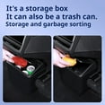 thumbnail image 3 of Front Door Trash Can for Tesla Model Y Juniper 2025, Rear Central Control Garbage Bin Waterproof Storage Box Car Accessories, 3 of 8