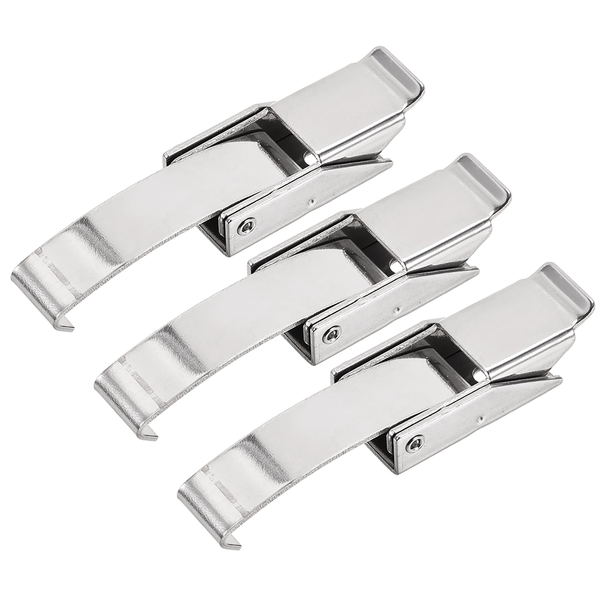 2-Pack Spring Loaded Toggle Latches – 72mm Stainless Steel 304, With Lock Hole – For Toolboxes, Cases, Cabinets