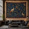 thumbnail image 6 of Floral Garden Ornate with Reminiscent Classical Damask, Serene Watercolor for Plant Lovers, Aesthetic Wall Decor, Mother'S Day Gift, Tapestry Wall Hanging for Dorm and Living Room, 6 of 7