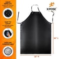 thumbnail image 5 of Heavy Duty Vinyl Apron - Industrial Grade Waterproof Material For Ultimate Protection, Lab Work, Meat and Food Service Facilities - by Xpose Safety, 5 of 6