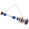 thumbnail image 1 of Wooden Oar Sign Red Nautical Wood Paddle for Coastal Decor, 1 of 5
