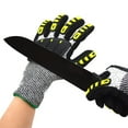 thumbnail image 4 of Anti Impact Cut Resistant Work Gloves Anti-Cut Wear Shockproof Anti-Smash, 4 of 5