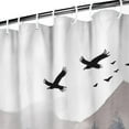 thumbnail image 4 of Cool Winter Fun Gray Fog Magic Tree Shower Curtains for Bathroom All Seasons Country Bathroom Shower Curtain Sets Waterproof Fabric Decor 72×84in with 12 Hooks, 4 of 4