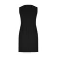 thumbnail image 5 of QUNYINEY Sleeveless Cocktail Dresses for Women Formal Midi Party Black Wedding Guest Bodycon Dresses Prom Elegant Slim Fit V Neck Dresses, 5 of 9
