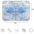 thumbnail image 4 of FREEAMG Vintage Ethnic Dragonfly Mandala Absorbent Dish Drying Mat Microfiber Kitchen Countertop Table Protector Multi-Purpose Counter Rack Sink Drainer Pad 16"x 18", 4 of 6