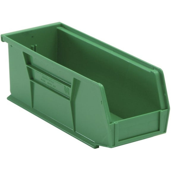 Quantum Storage QUS224GN Ultra Stack & Hang Bin, Green - 10.87 x 4.12 x 4 in.
